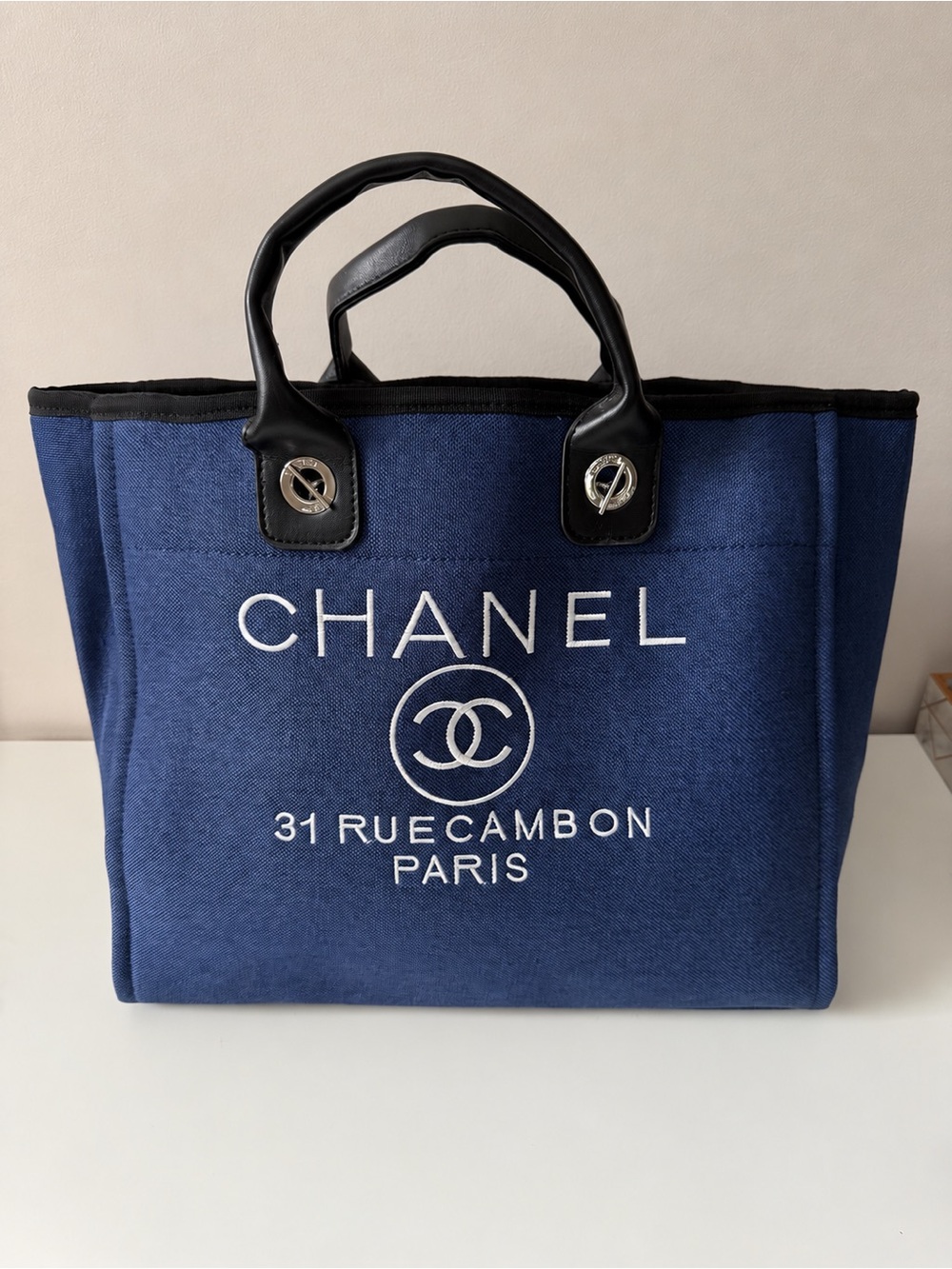 Navy Blue Tote